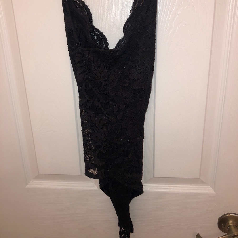 Black laced bodysuit